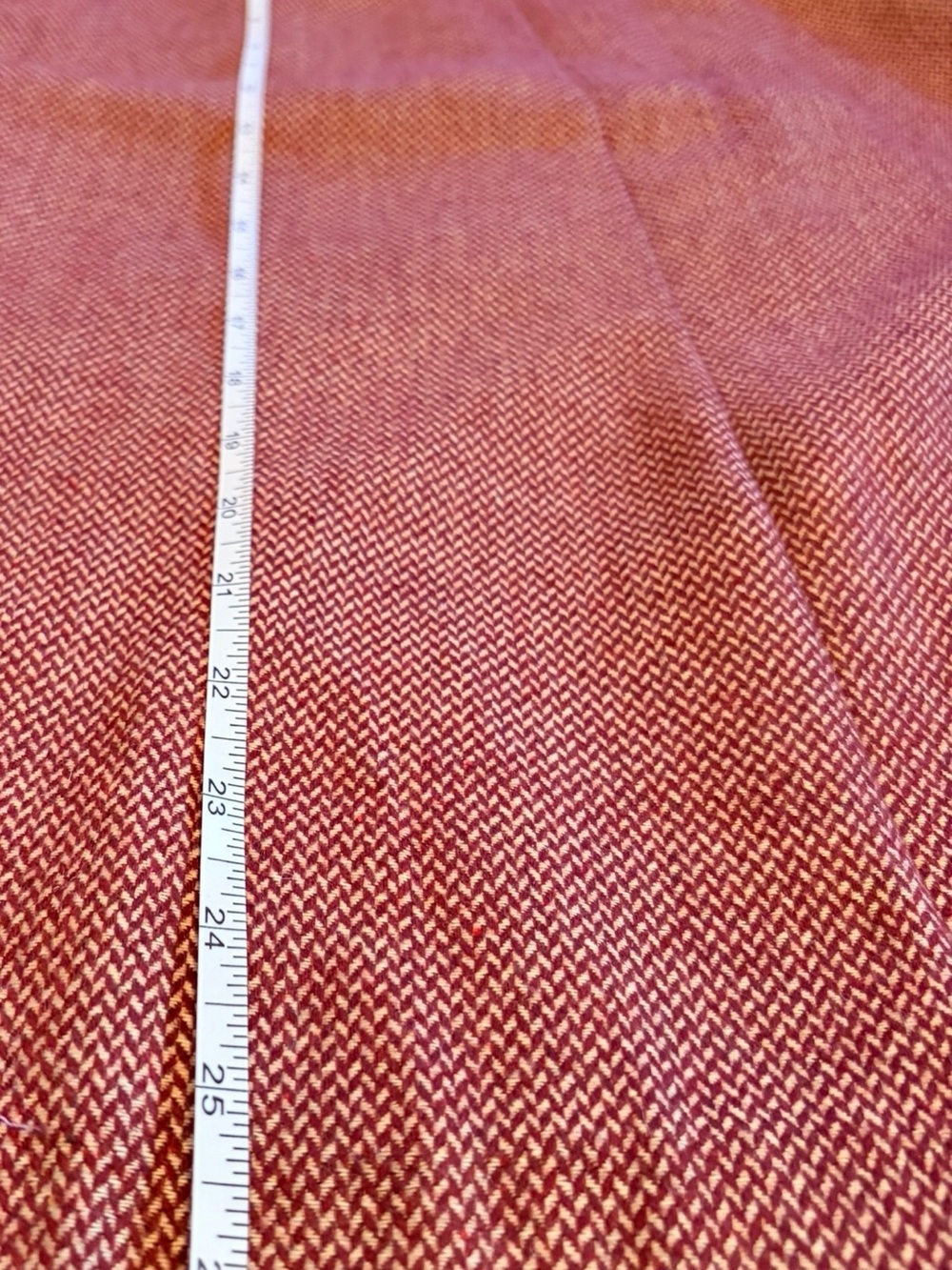 ModCloth Coral-Red A-Line Button-Waist Skirt - Picture 7 of 8